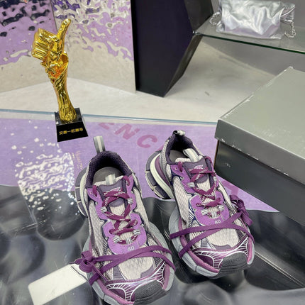 3XL SNEAKER IN PURPLE MIX GRAY MESH AND POLYURETHANE