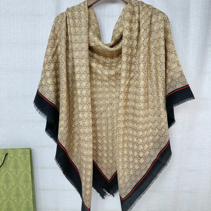 GUCCI 25S SCARF 140 IN CASHMERE 740368