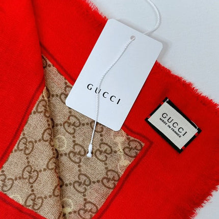 GUCCI 25S SCARF 140 IN CASHMERE 740367