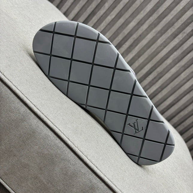LV VENICE MULE SLIPPERS GRAY DAMIER