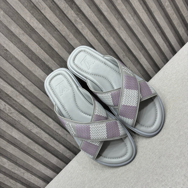 LV VENICE MULE SANDALS GRAY