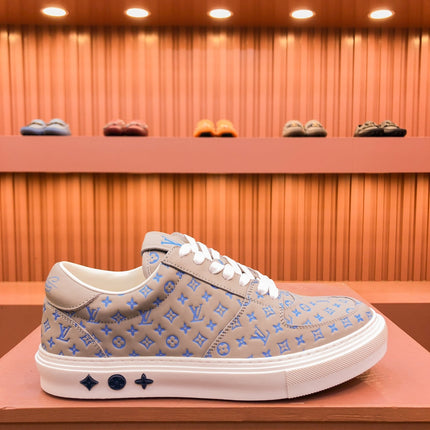 LV TRAINER SNEAKER IN CAMEL BEIGE MONOGRAM CALFSKIN