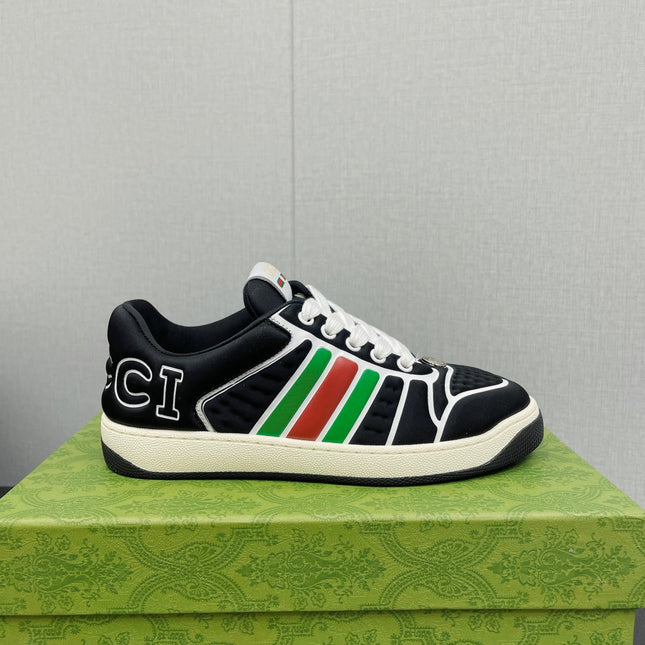 GG  Screener With Web Neoprene Low Top Sneakers Black
