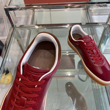 LP TENNIS WALK SNEAKERS CHERRY CALFSKIN