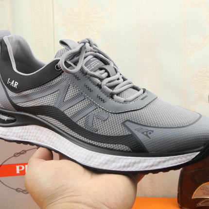 PRA SNEAKER IN GREY BREATHABLE KNIT FABRIC