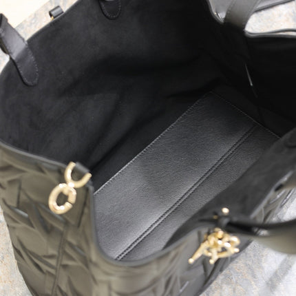 MEDIUM 37 TOUJOURS BAG IN BLACK CANNAGE GRAPHIC LAMBSKIN