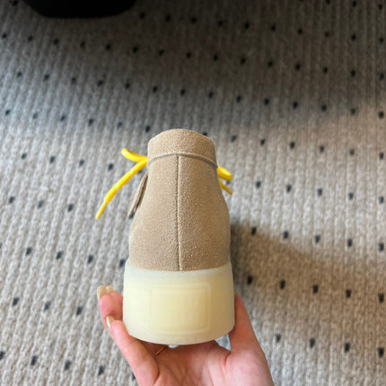MIUMIU 26S CHUKKA BOOTS IN LIGHT BROWN SUEDE