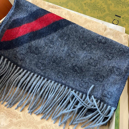 GUCCI 25S SCARF 190 IN WOOL 636372