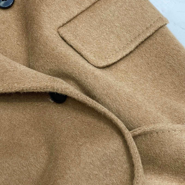 MAX MARA 25S KNITTED NOTCHED-COLLAR COAT 053