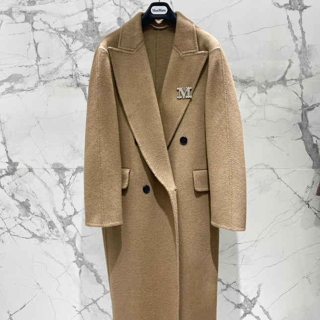 MAX MARA 25S KNITTED NOTCHED-COLLAR COAT 053