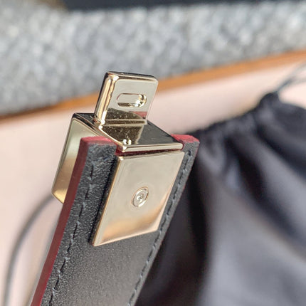 YSL 25S BELT 24 MM IN DARK RED CALFSKIN STYLE 4 529683