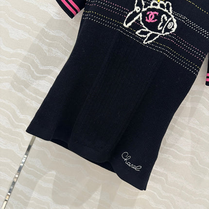 CC 25 T- shirt Black Wool