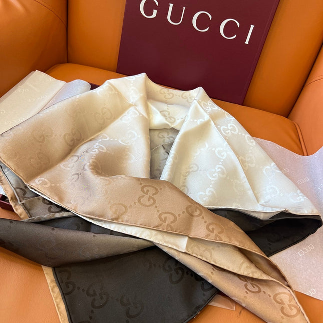 GUCCI 25S SCARF 90 IN SILK 600369