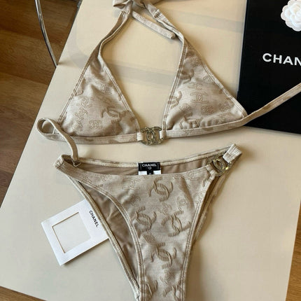 SWIMSUIT IN NUDE EMBROIDERED LOGO 604223