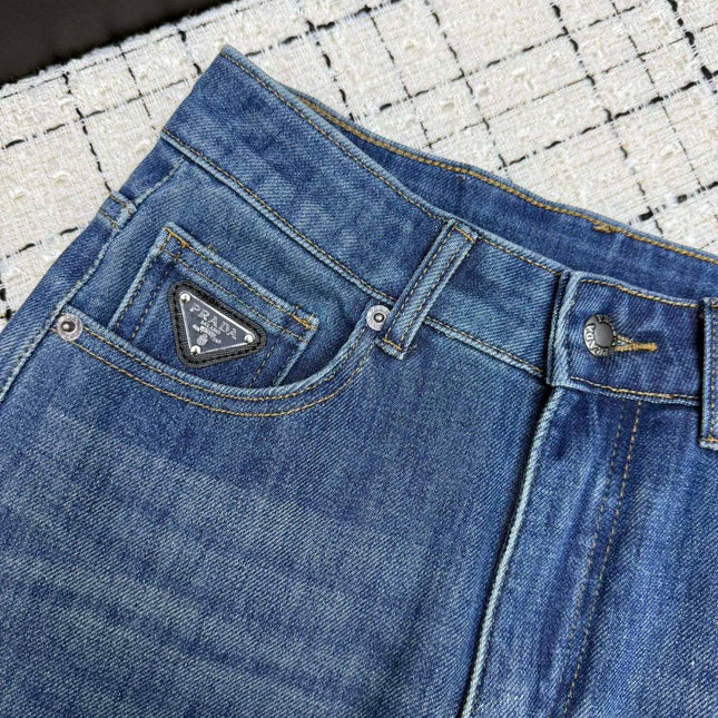 PRADA 26S TWO-POCKET STRAIGHT-LEG JEANS 587