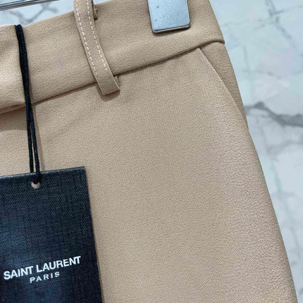 YSL 25S HIGH-WAISTED WIDE-LEG PANTS STYLE 176