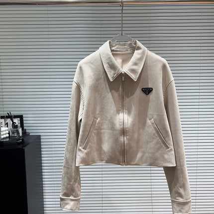 PRADA 25S SUEDE LAPEL JACKET 553