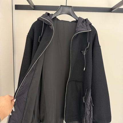PRADA 25S KNIT HOODED JACKET 333