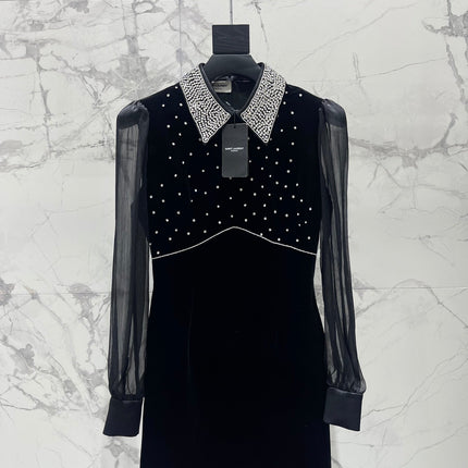 YSL 25S DRESS WITH BEADED DETAILS STYLE 61