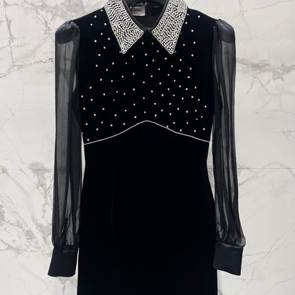 YSL 25S DRESS WITH BEADED DETAILS STYLE 61