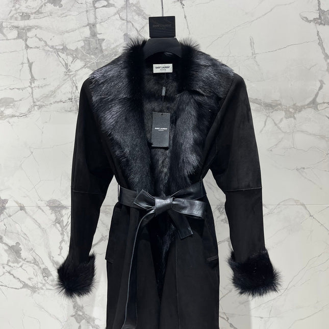 YSL 25S BELTED COAT STYLE 11