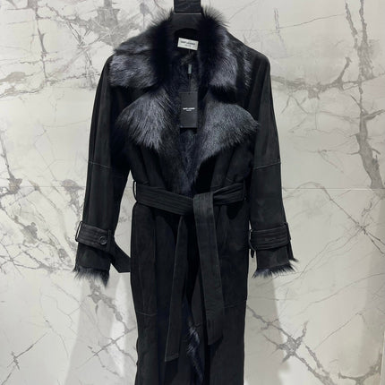 YSL 25S BELTED COAT STYLE 12