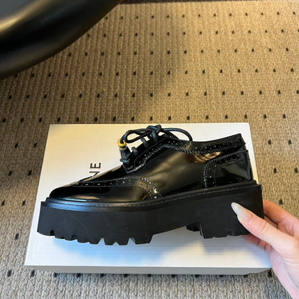 CELINE 26S SAINTNJORD TASSEL LOAFER 50 MM IN BLACK CALFSKIN