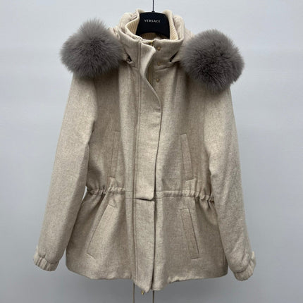 LP 26S FUR-COLLAR KNIT JACKET 471