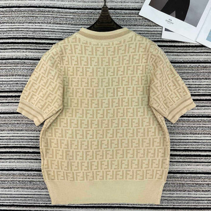 FENDI 26S SHORT SLEEVE KNIT T-SHIRT 125