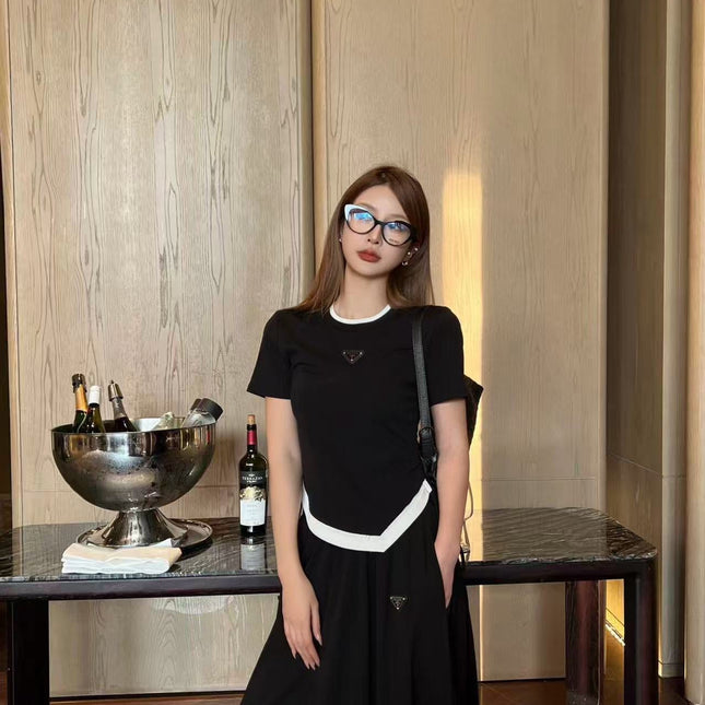 PRADA 26S TOP AND SKIRT SET STYLE 835