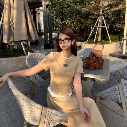 PRADA 26S TOP AND SKIRT SET STYLE 834