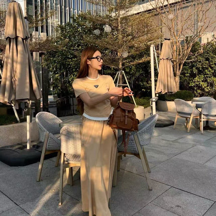 PRADA 26S TOP AND SKIRT SET STYLE 834