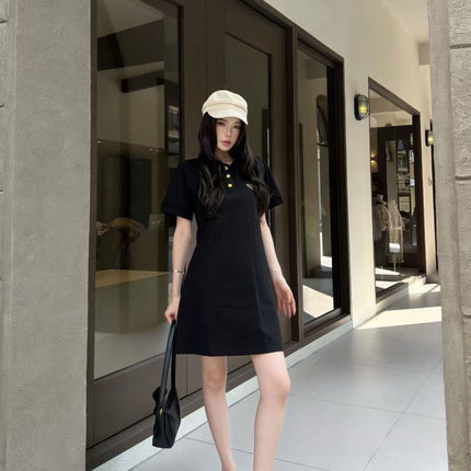 PRADA 26S SHORT-SLEEVE POLO DRESS STYLE 828