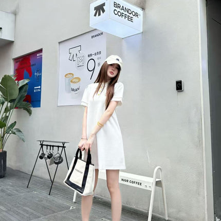 PRADA 26S SHORT-SLEEVE POLO DRESS STYLE 829