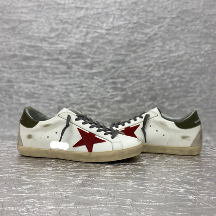 BALL RED STAR SNEAKERS IN WHITE CALFSKIN