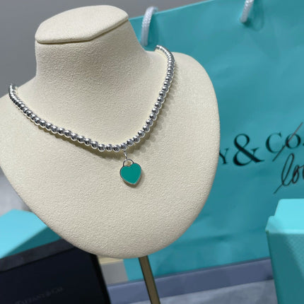 RETURN TO TIF SILVER BEAD NECKLACE