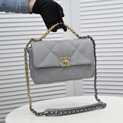 19 FLAP BAG 26CM 9010 GREY