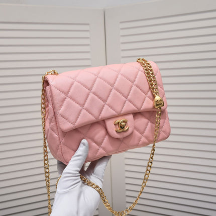 SMALL FLAP BAG CAVIAR 24CM 3892 PINK