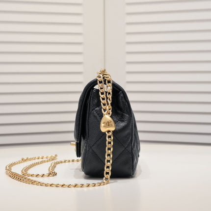 MINI FLAP BAG CAVIAR 20CM 3891 BLACK