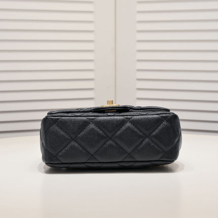 MINI FLAP BAG CAVIAR 20CM 3891 BLACK