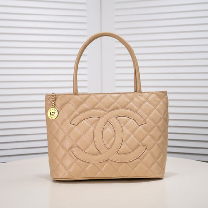 MEDALLION TOTE CAVIAR 3326 BEIGE