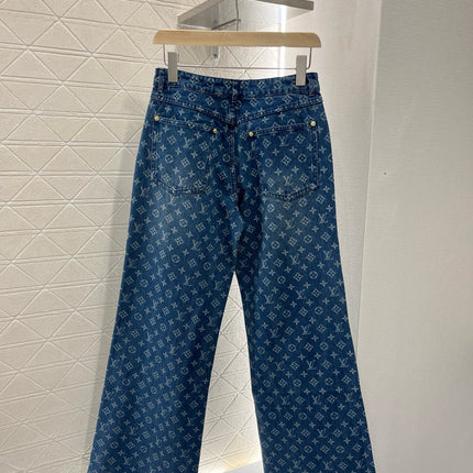 DENIM LV LOGO BLUE JEANS