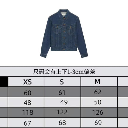 CLASSIC TRUCKER JACKET INDIGO DENIM CONTRAST STITCHING SILVER BUTTONS          Ask ChatGPT