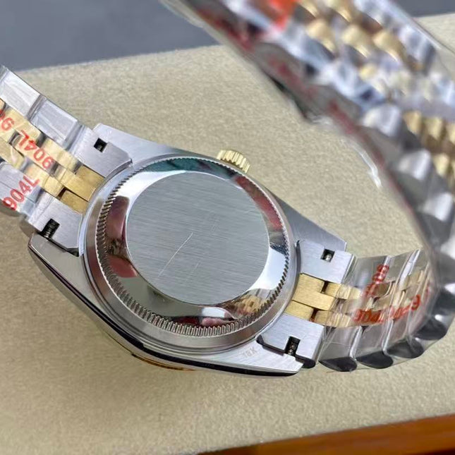 DATEJUST 31MM GOLD STEEL DIAMOND NUMERALS