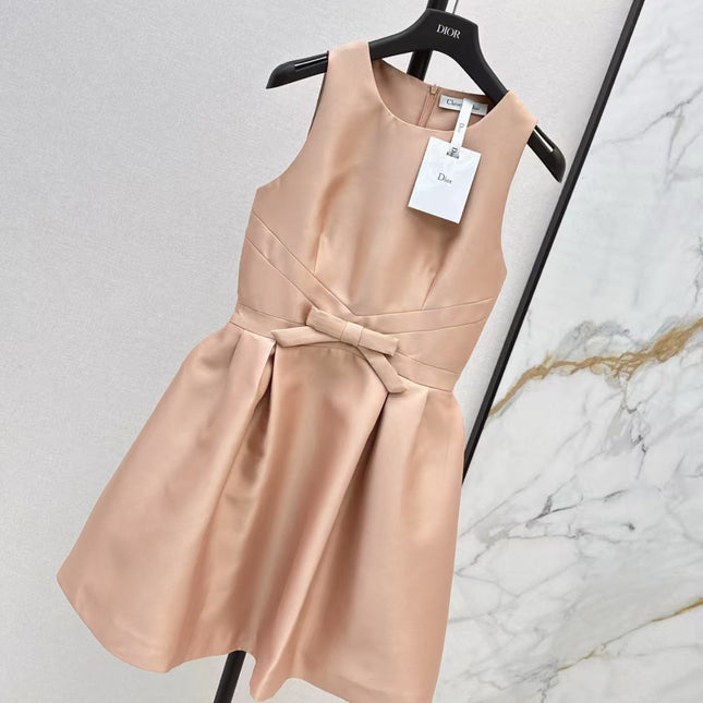 DIOR DRESS IN DARK NUDE