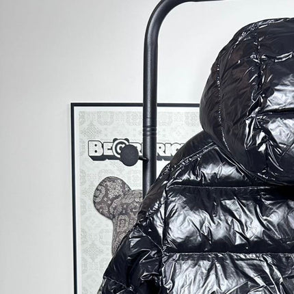 MONCLER BLACK PUFFER JACKET STYLE 2423
