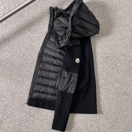 MONCLER BLACK PUFFER JACKET STYLE 2424