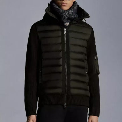 MONCLER BLACK PUFFER JACKET STYLE 2424