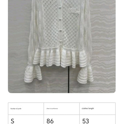 CHLOE 25S WHITE CARDIGAN STYLE 003