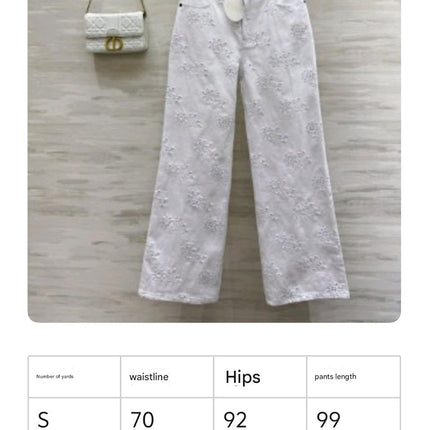 CHLOE 25S WHITE PANTS STYLE 002